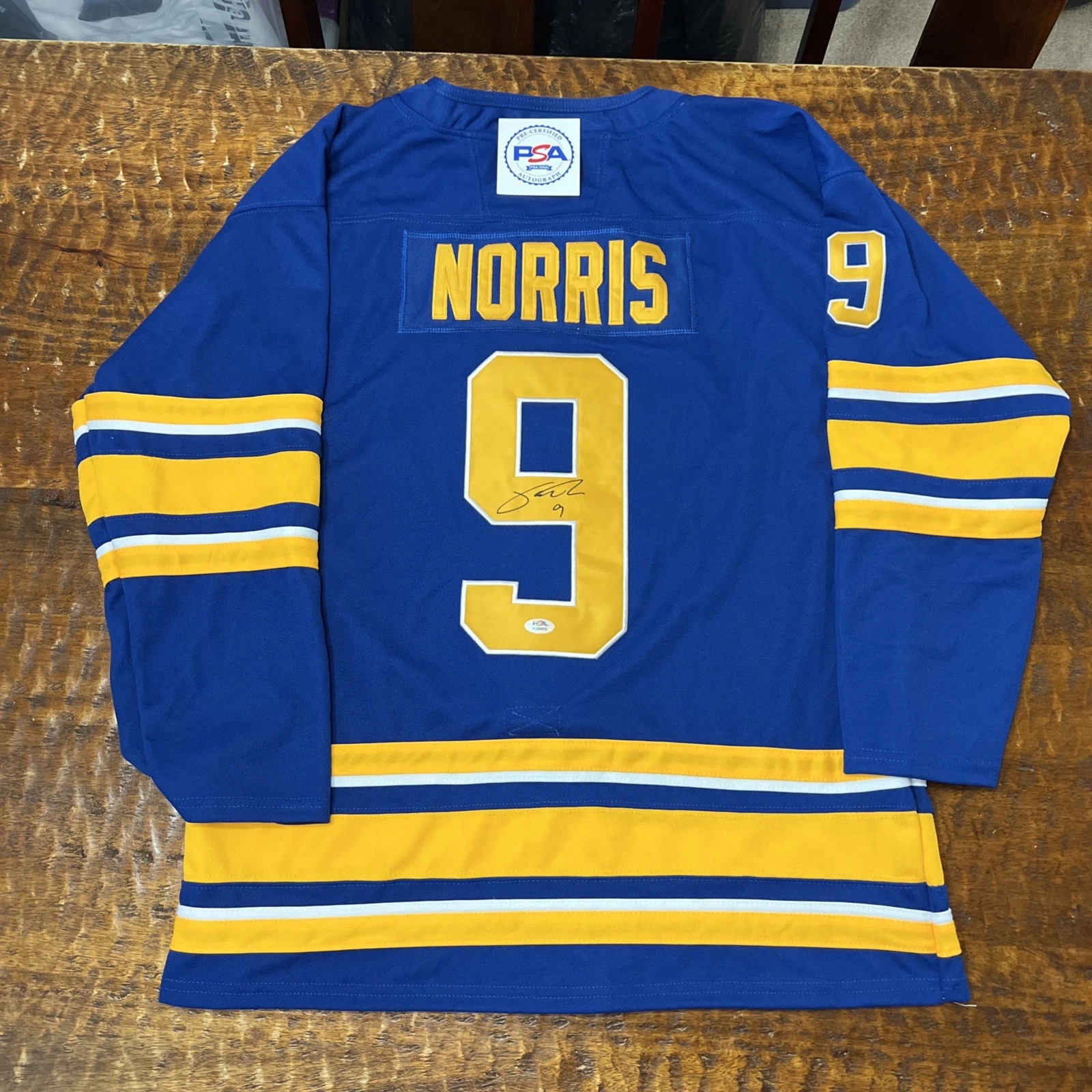 Josh Norris Signed Buffalo Sabres Jersey PSA DNA Autographed