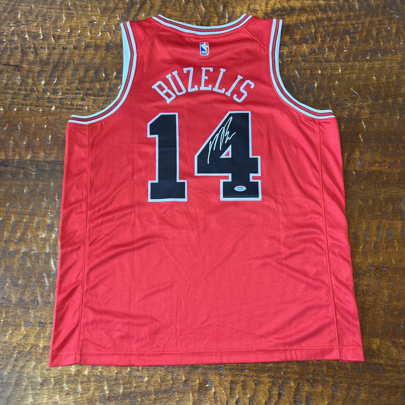 Matas Buzelis Signed Chicago Bulls Jersey PSA DNA  Autographed