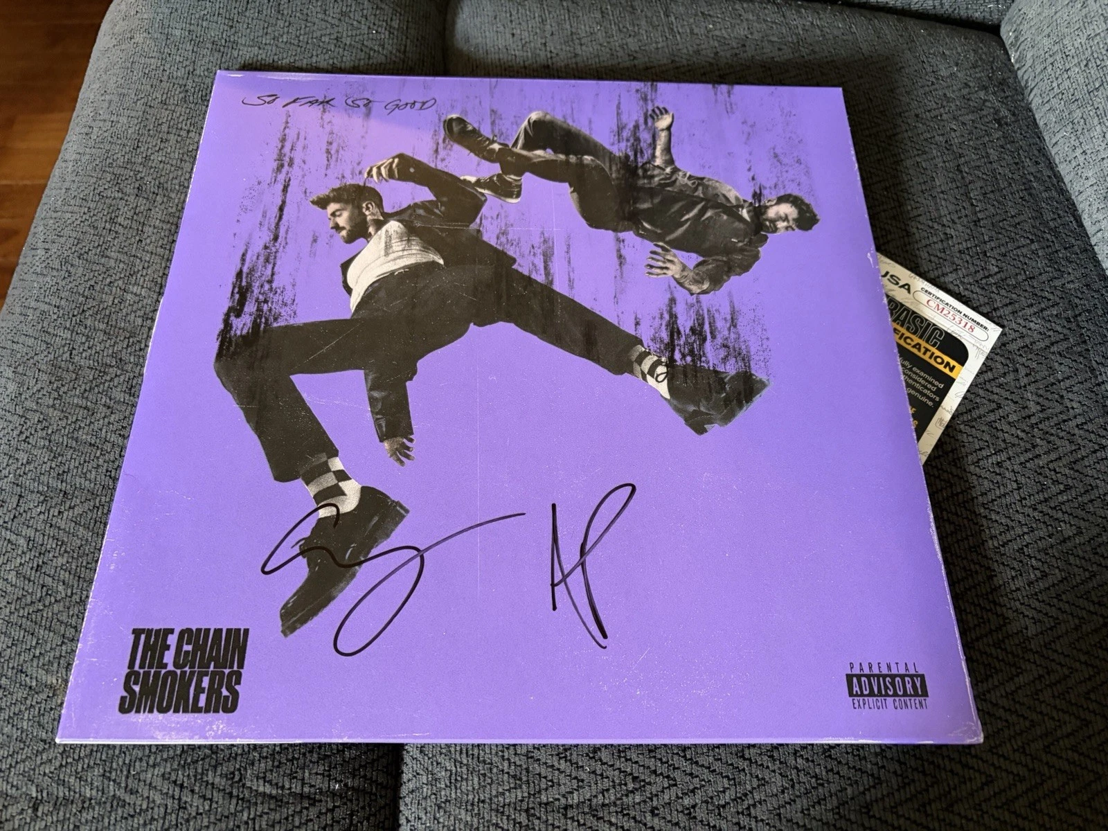 The Chainsmokers SIGNED So Far So Good Vinyl JSA Authenticated COA Drew&  Alex