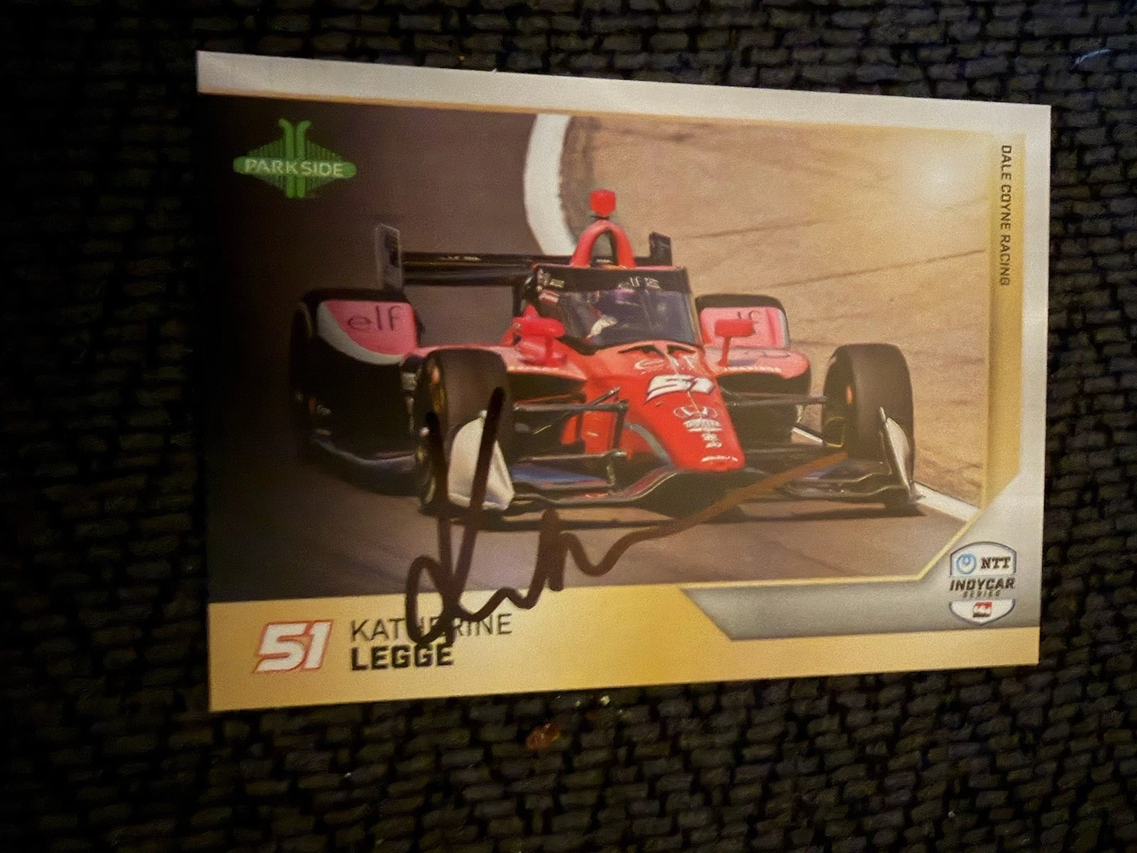 2025 Parkside Indy Car Trading Card Indianapolis 500 Signed Takuma Sato