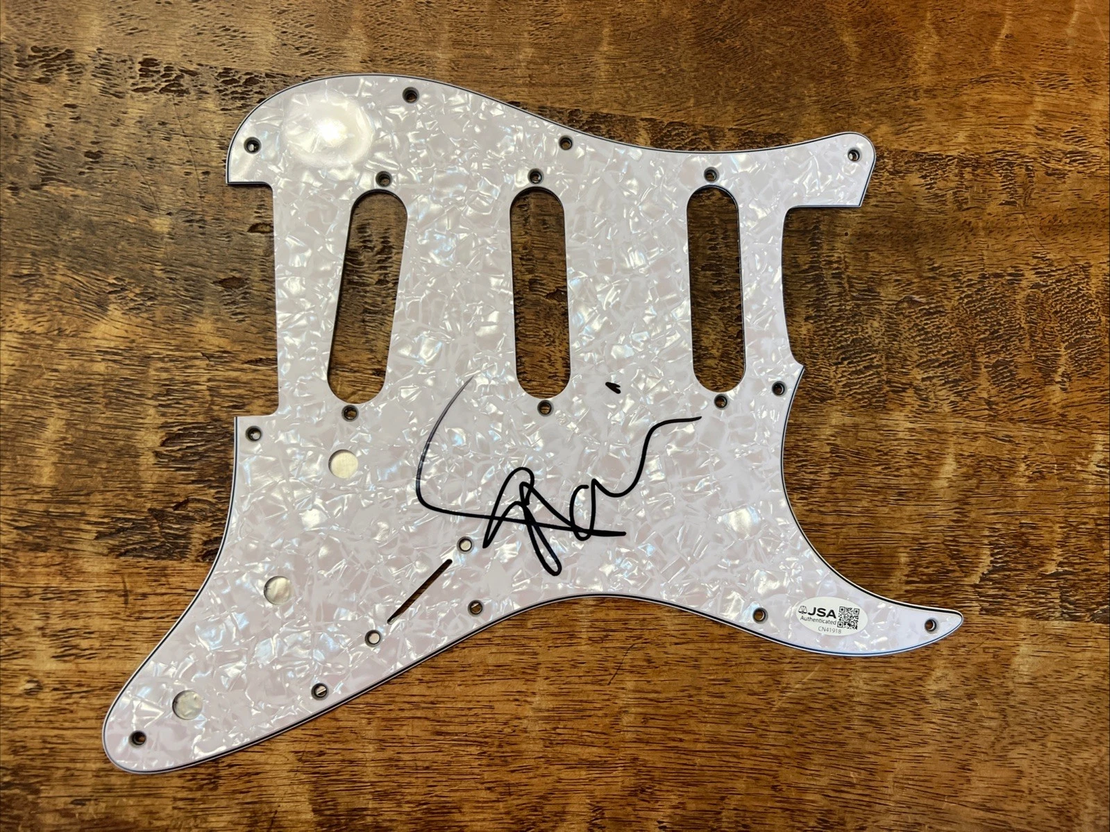 Steve Vai Signed Electric Guitar Pickguard JSA Coa Autographed