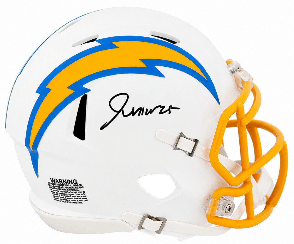 Junior Colson Signed LA Chargers Riddell Speed Mini Helmet - (SCHWARTZ COA)