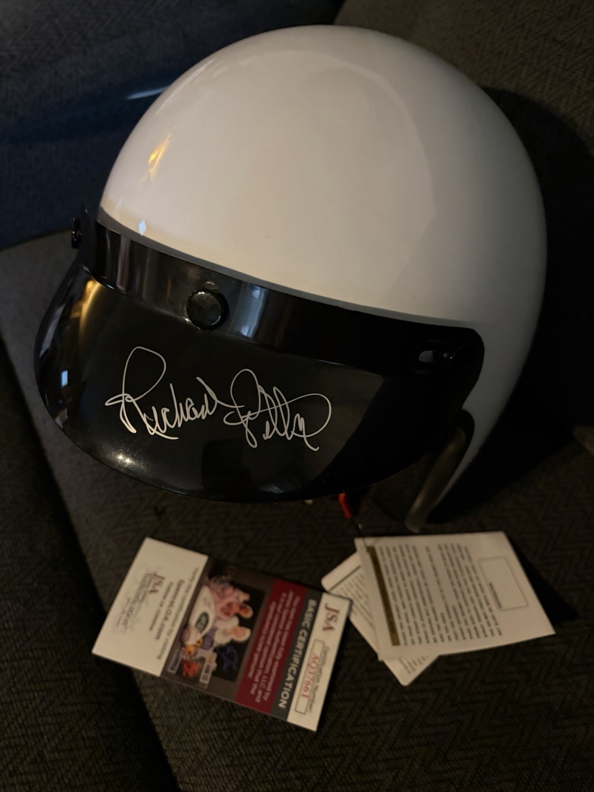Richard Petty Signed Full Size Open-Faced Helmet New JSA Authenticated COA