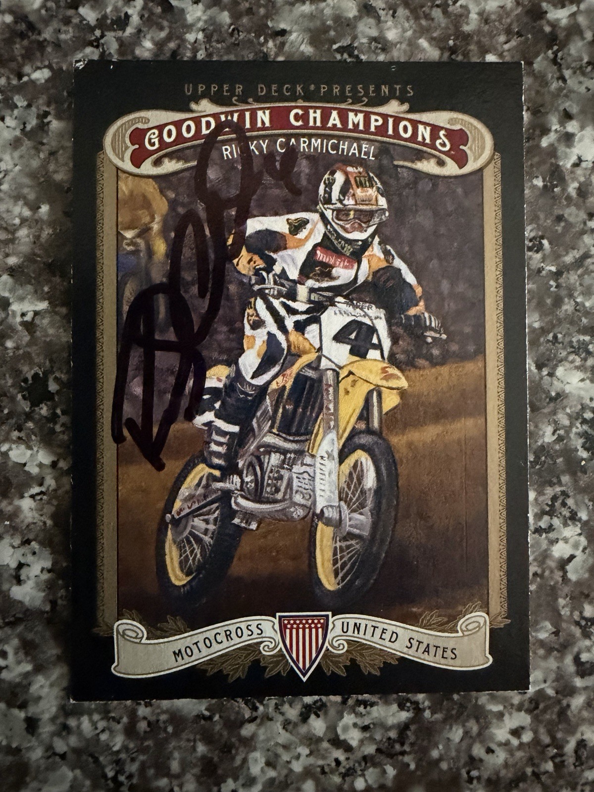 Signed Trading Card Ricky Carmichael Goodwin Champions Motocross AMA Supercross