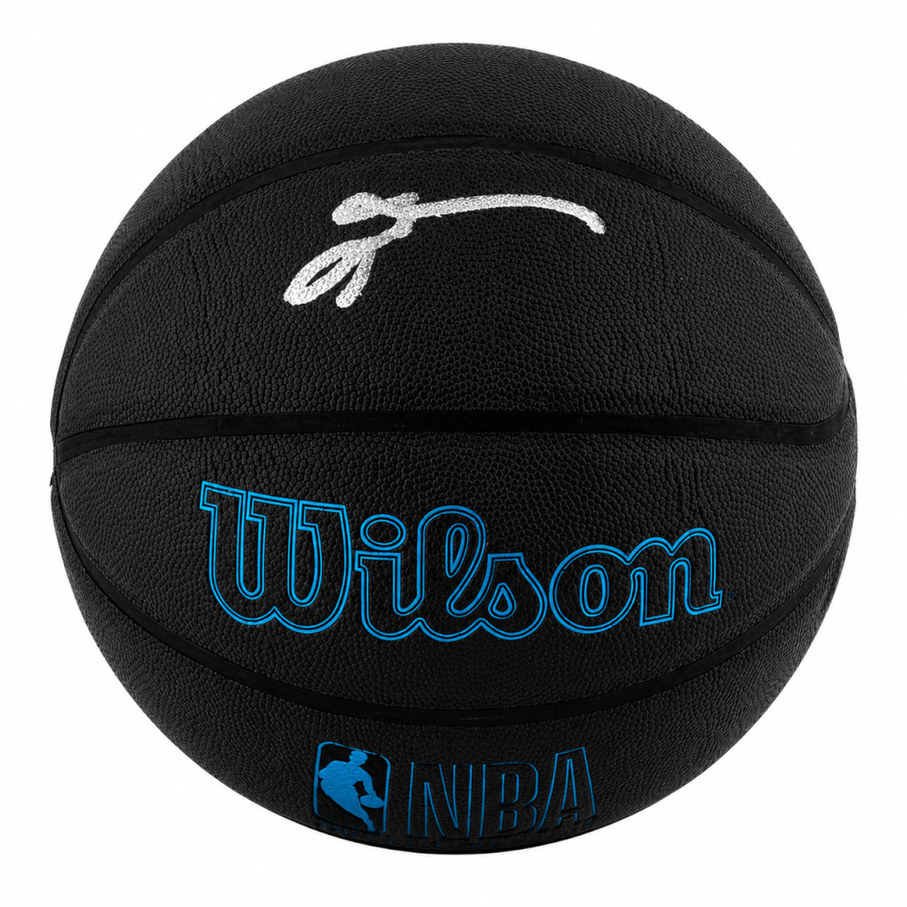 Allen Iverson Signed Wilson Forge Black Full Size NBA Basketball -(SCHWARTZ COA)