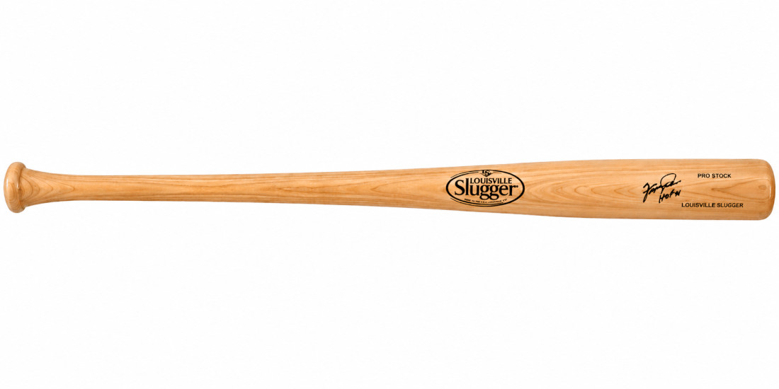Fergie Jenkins Signed Louisville Slugger Pro Blonde Baseball Bat w/HOF -(SS COA)