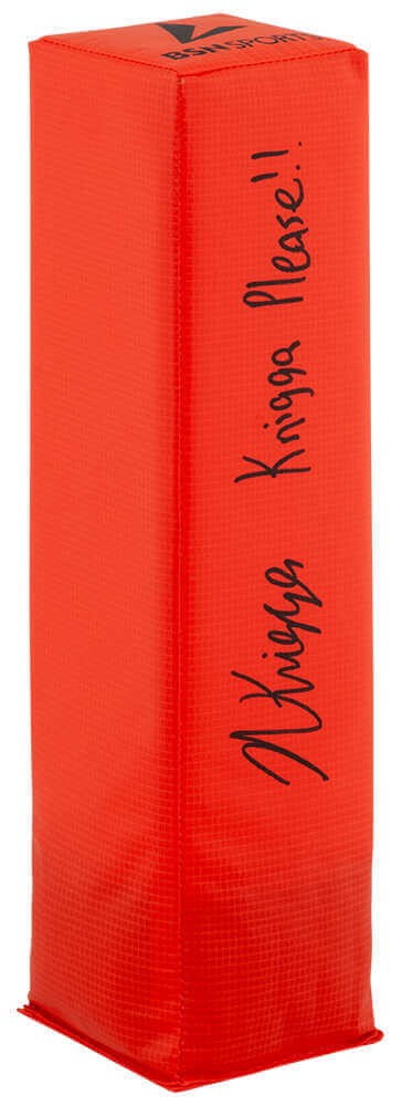 Noah Knigga Signed BSN Orange Football Endzone Pylon w/Knigga Please - (SS COA)