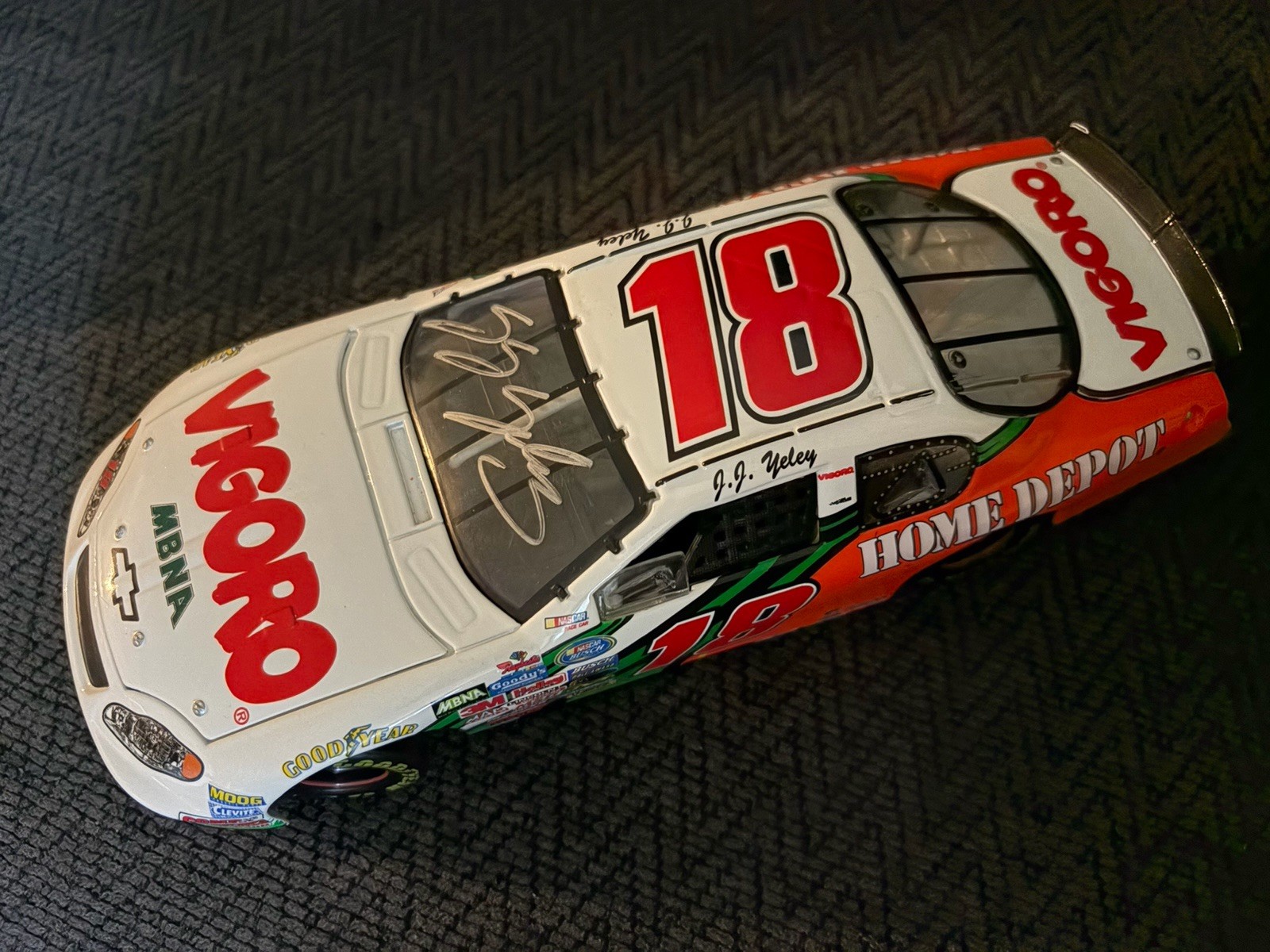 JJ Yeley Signed 1/24 Scale Diecast Car Nascar Vigoro  2004 1:2400