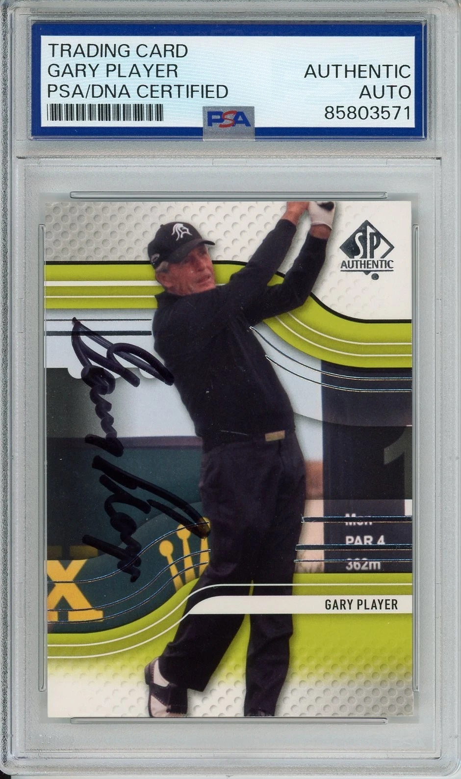 2012 UD UPPER DECK SP AUTHENTIC GOLF GARY PLAYER SIGNED PSA DNA COA AUTOGRAPH