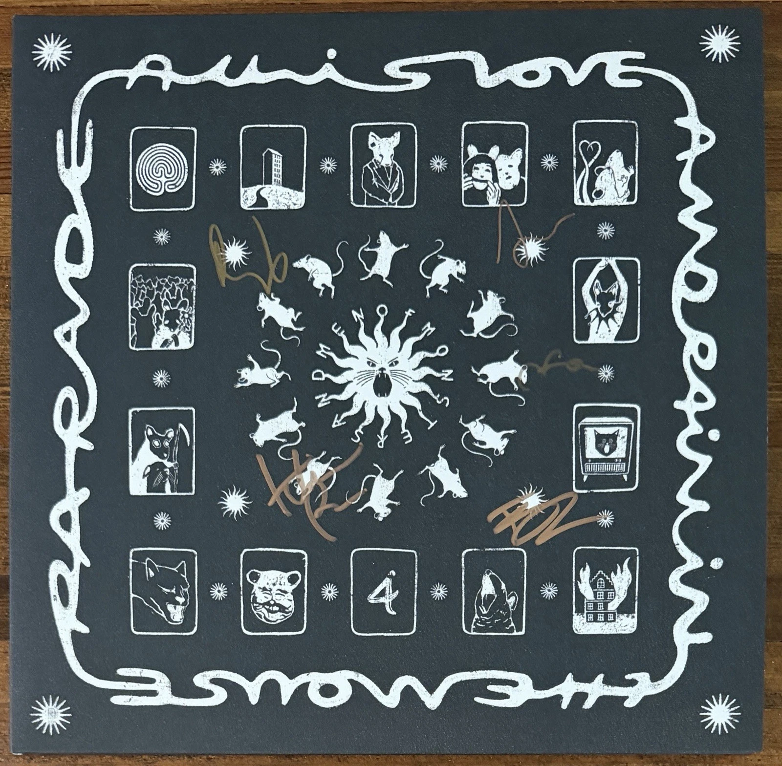 SIGNED Of Monsters And Men All Love VINYL 2LP COVER BECKETT BAS COA Autograph