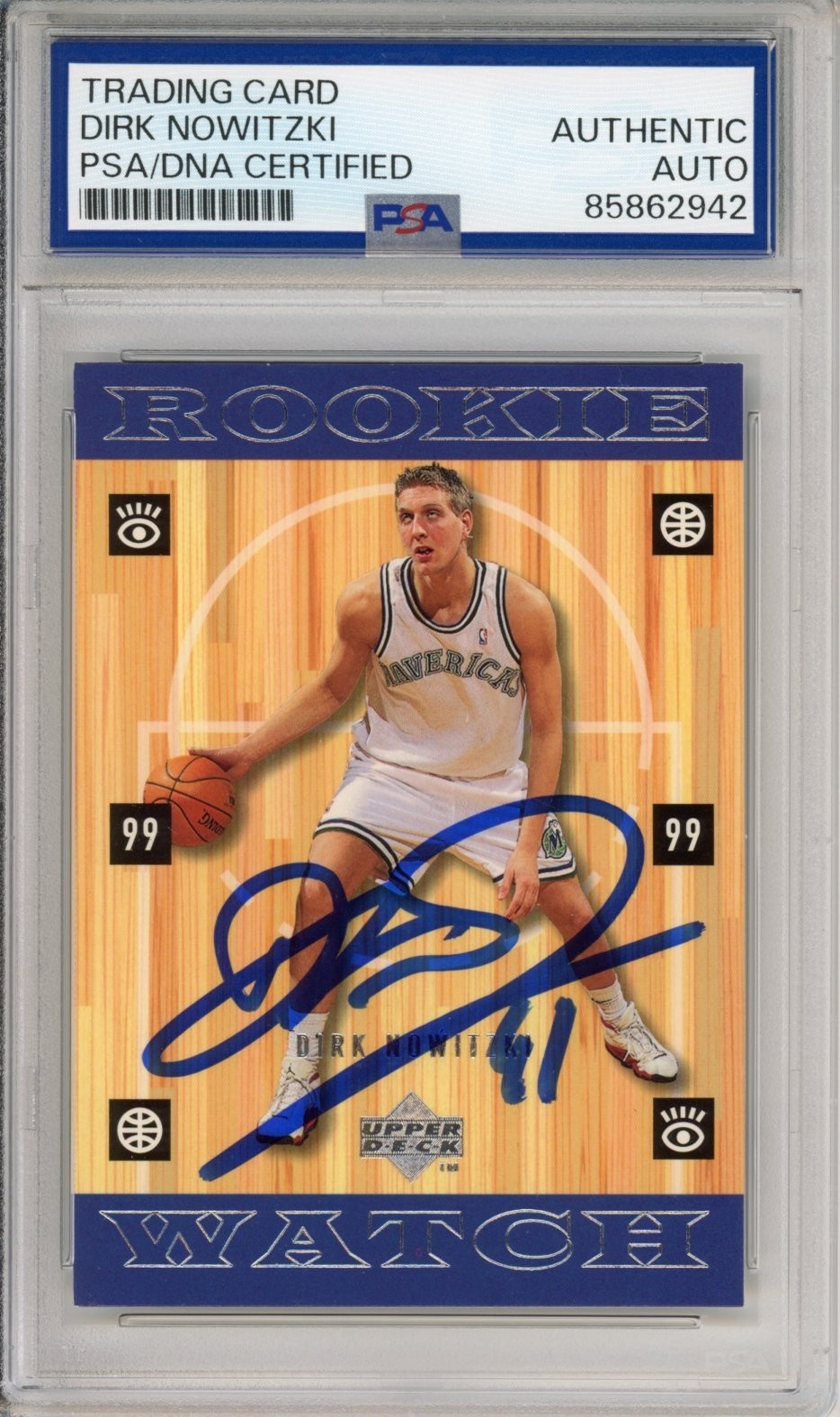 1998 98/99 Upper Deck UD Dirk Nowitzki Rookie RC PSA DNA AUTOGRAPH HOF SIGNED