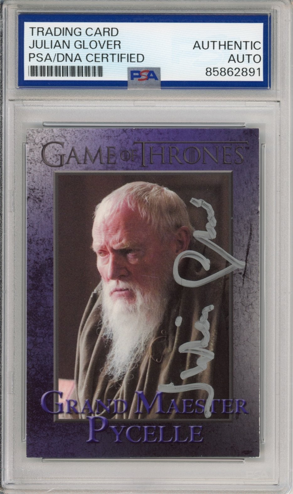 2013 RITTENHOUSE GAME OF THRONES JULIAN GLOVER AUTOGRAPH PSA DNA COA SIGNED AUTO