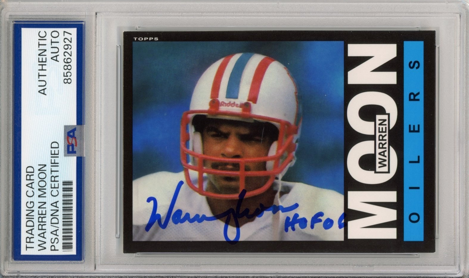 2012 TOPPS ARCHIVES 1985 TOPPS WARREN MOON SIGNED PSA DNA COA AUTOGRAPH HOF