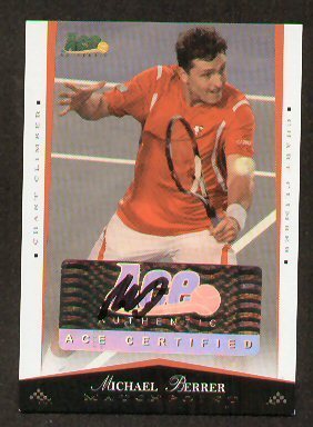 Michael Berrer signed auto 2008 ACE Matchpoint 1/25