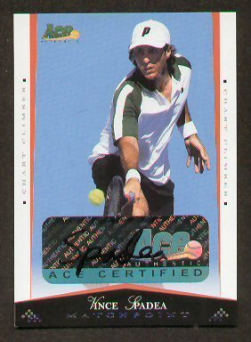 Vince Spadea signed autographed 2008 ACE Matchpoint