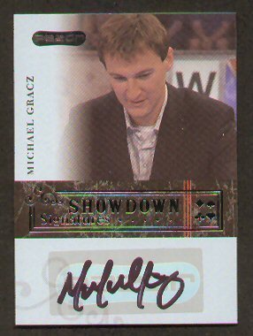 Michael Gracz signed autographed RAZOR Poker Card A-20