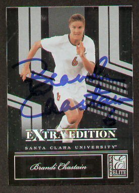 Brandi Chastain signed autograph Donruss Extra Edition