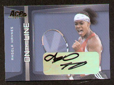 Angela Haynes signed autograph 2007 Ace On The Line