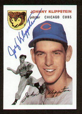 Johnny Kilppstein signed auto 1954 Topps Archives #31
