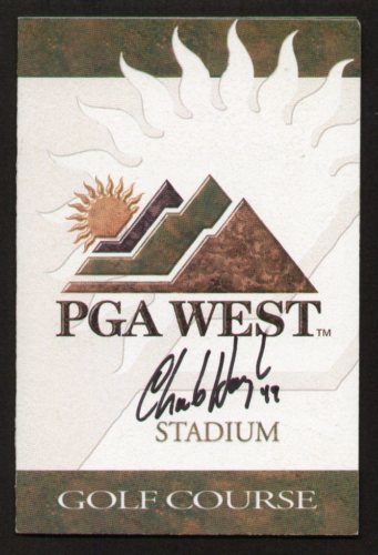 Charlie Hough signed autograph PGA West Scorecard