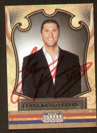 Lenny Krayzelburg signed autograph auto 2011 Panini Americana Trading card
