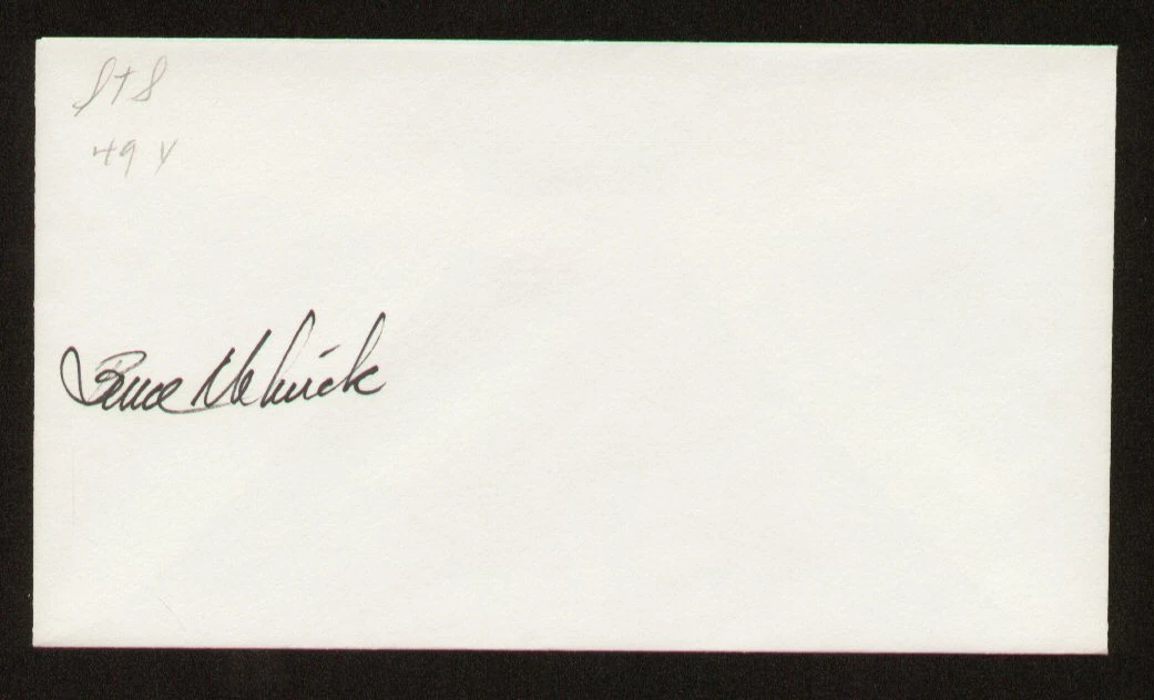 Bruce Edward Melnick signed autograph auto Envelope / Cover NASA Astronaut