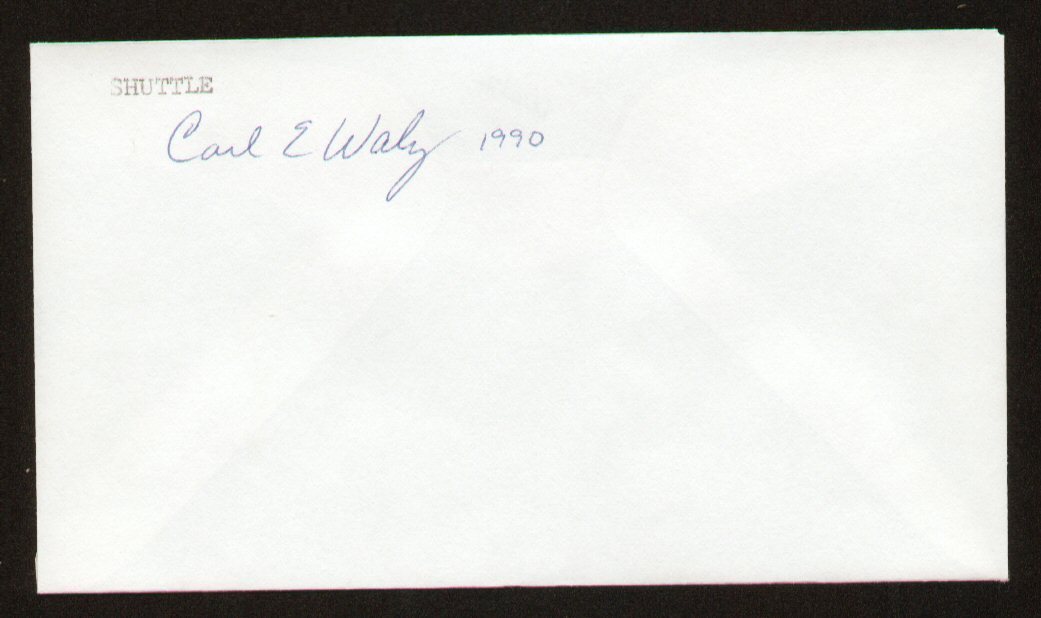 Carl Erwin Walz signed autograph auto Envelope / Cover NASA Astronaut