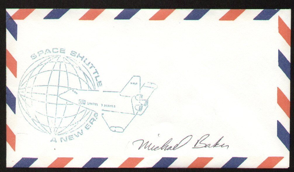 Michael Allen Baker signed autograph auto Envelope / Cover NASA Astronaut
