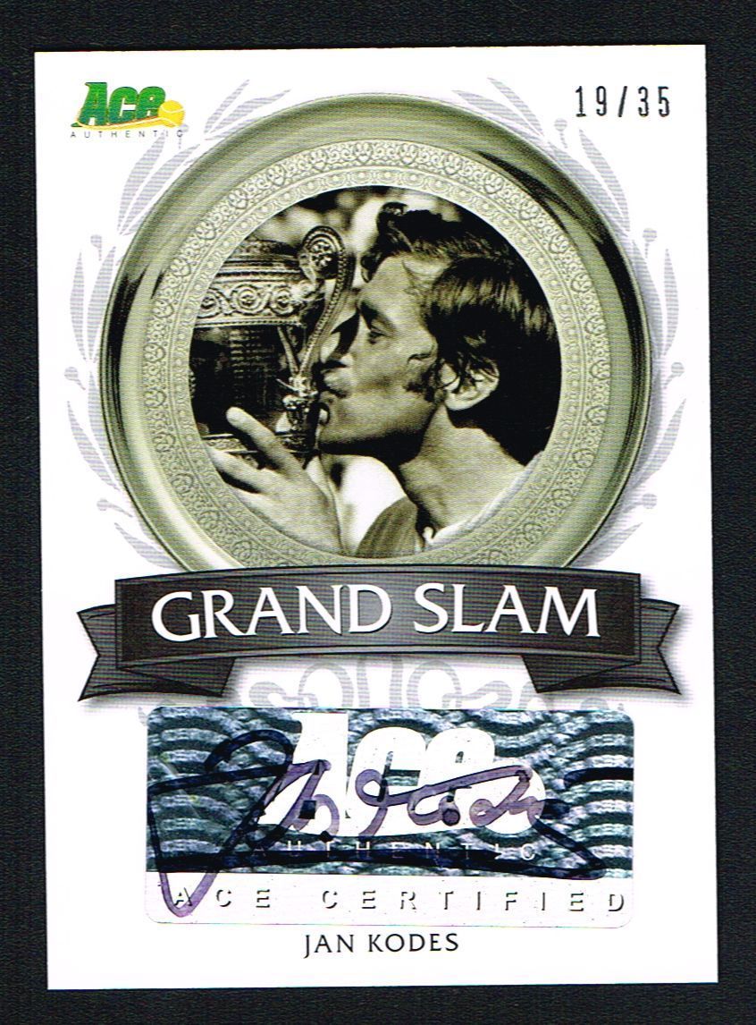 Jan Kodes signed autograph auto 2013 Ace Authentic LEAF Grand Slam 19 of 35