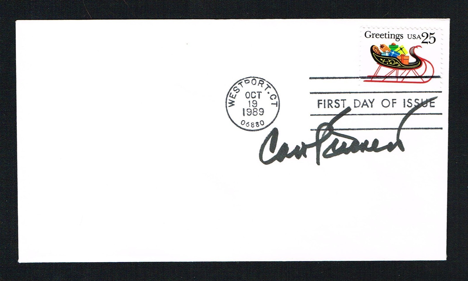 Carol Burnett signed autograph auto First Day Postal Cover FDC Actress