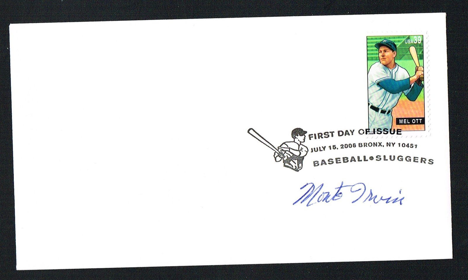 Monte Irvin signed autograph auto Postal Cover NY Giants Baseball Hall of Famer