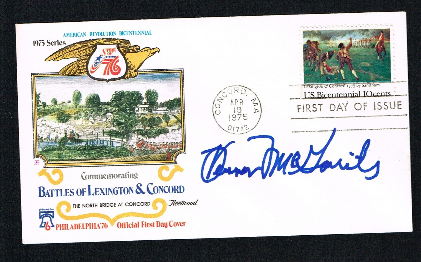 Vernon McGarity (d. 2013) signed autograph First Day Cover Medal of Honor WWII