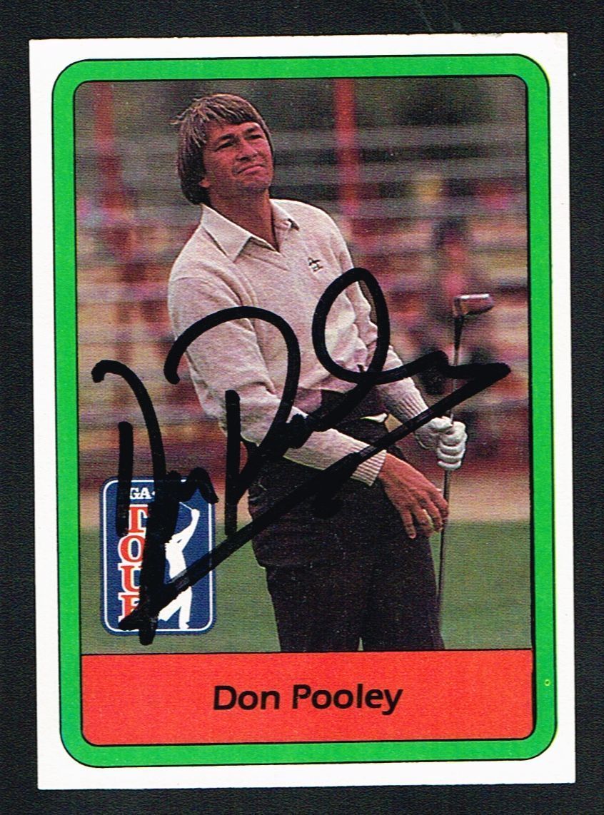 Don Pooley #57 signed autograph auto 1982 Donruss Golf Trading Card