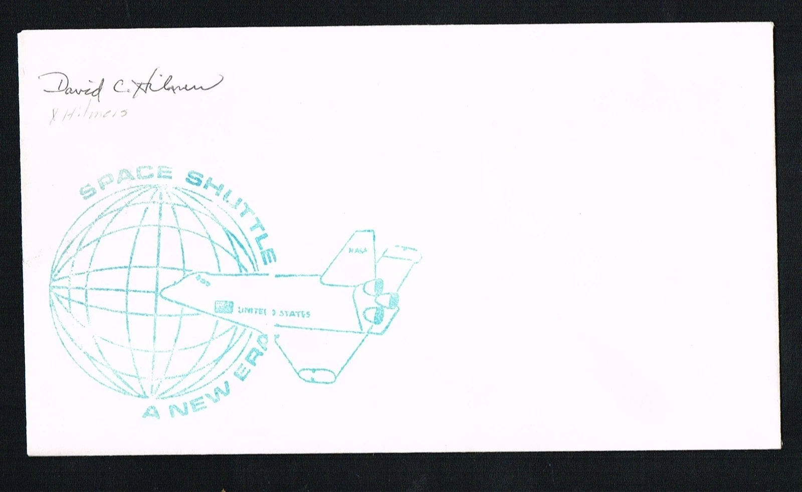 David Carl Hilmers signed autograph auto Envelope / Cover NASA Astronaut