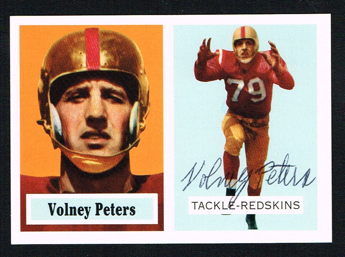 Volney Peters #84 signed autograph auto 1994 Topps 1957 Archives Football Card
