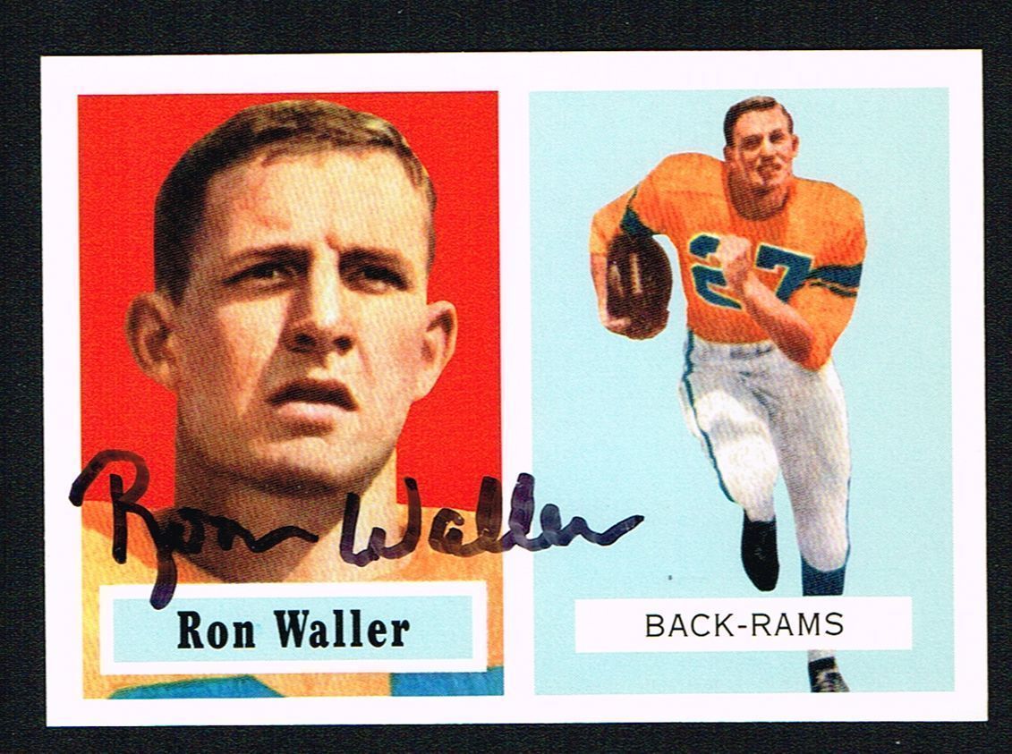Ron Waller #82 signed autograph auto 1994 Topps 1957 Archives Football Card