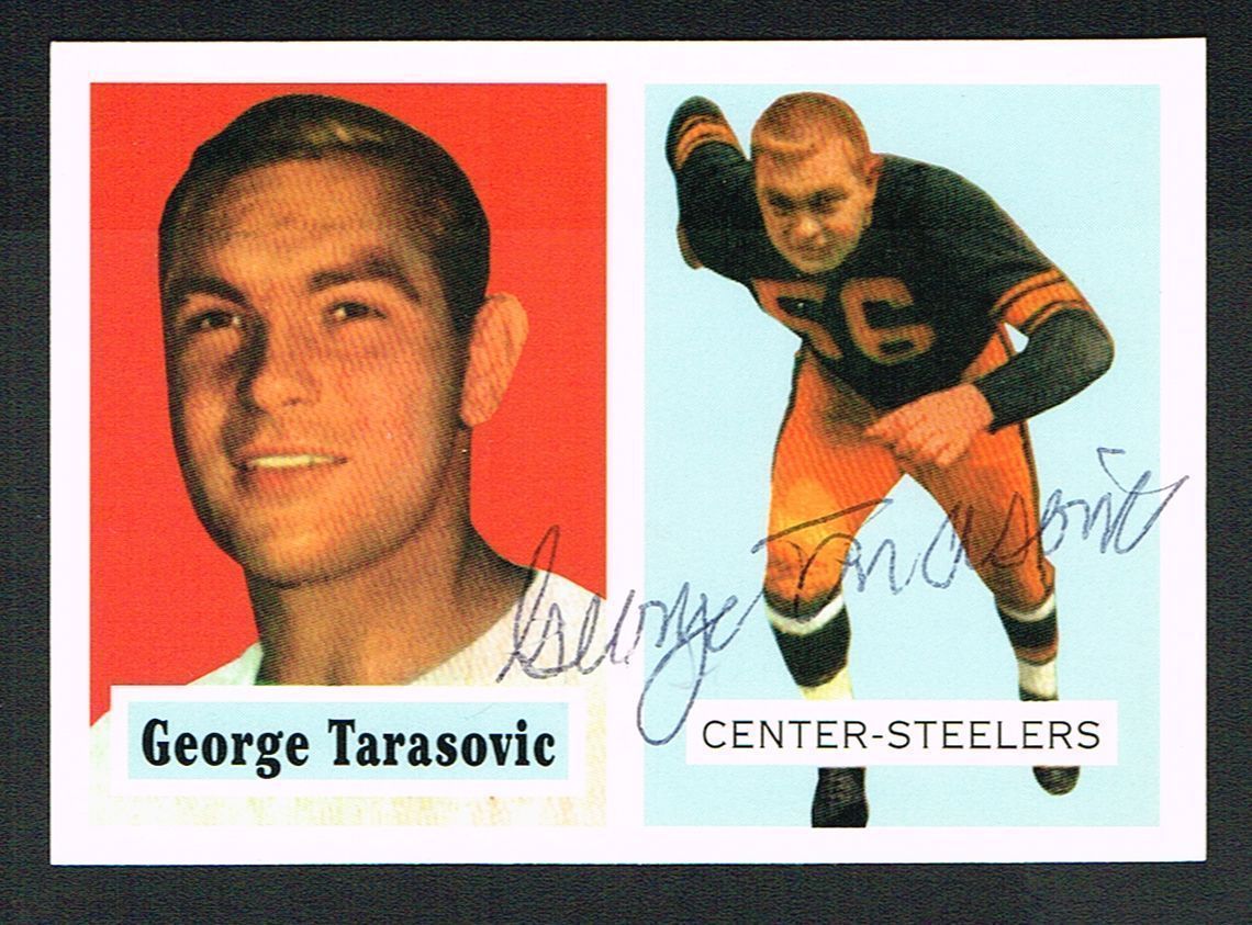 George Tarasovic #39 signed autograph 1994 Topps 1957 Archives Football Card