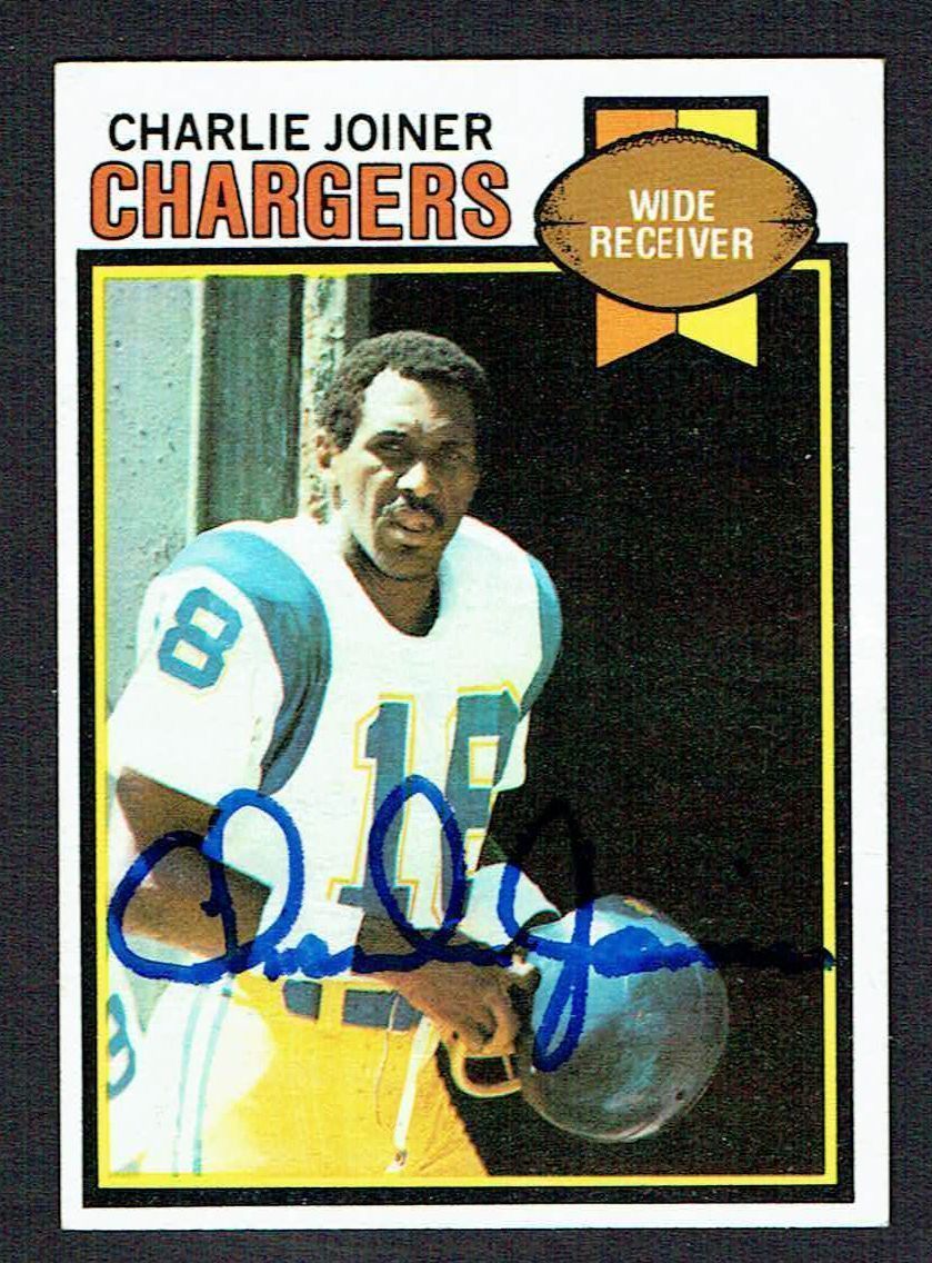 Charlie Joiner #419 signed autograph auto 1979 Topps Football Trading Card
