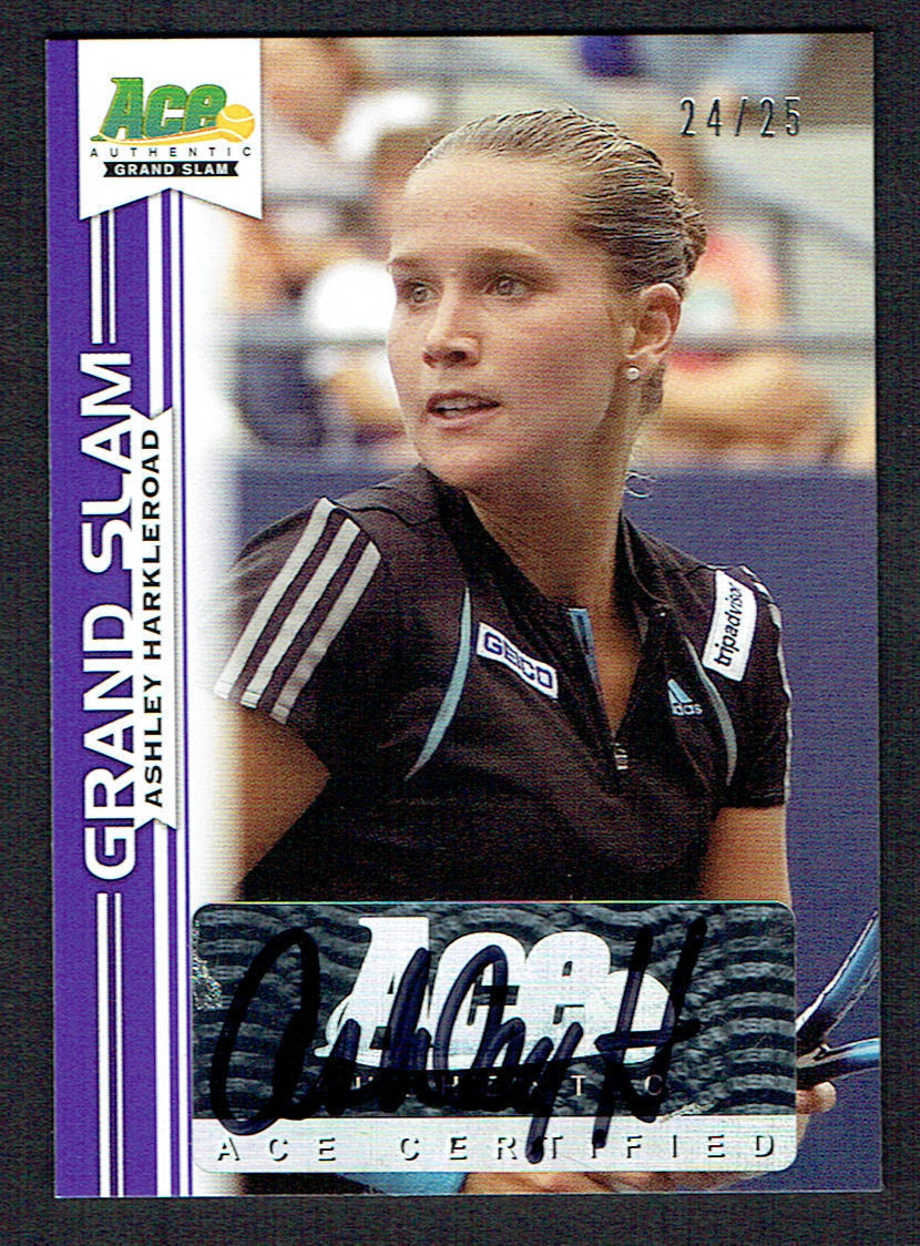 Ashley Harkleroad #BA-AH1 signed autograph 2013 Ace Authentic Grand Slam 24/25