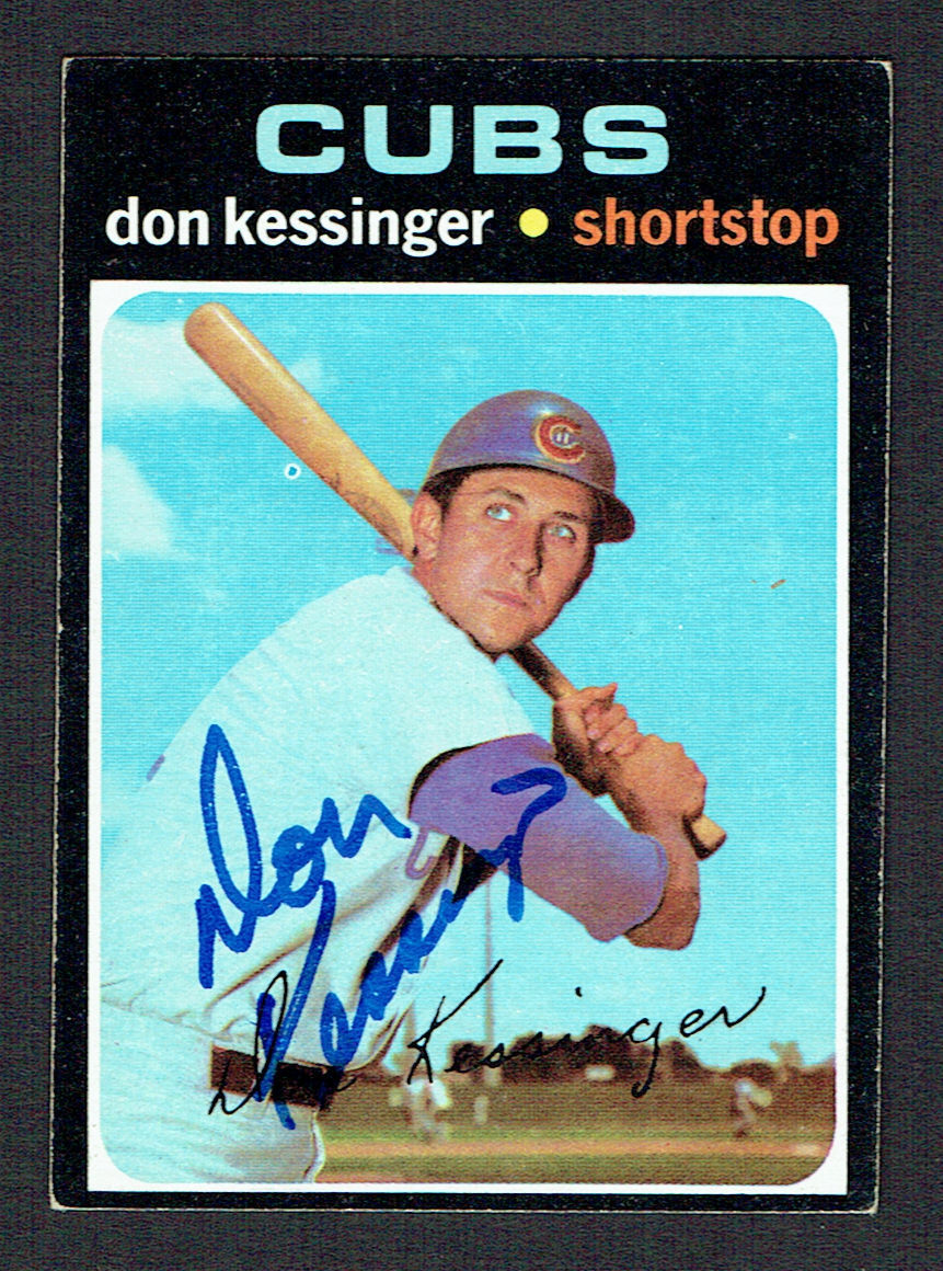 Don Kessinger #455 signed autograph auto 1971 Topps Baseball Trading Card