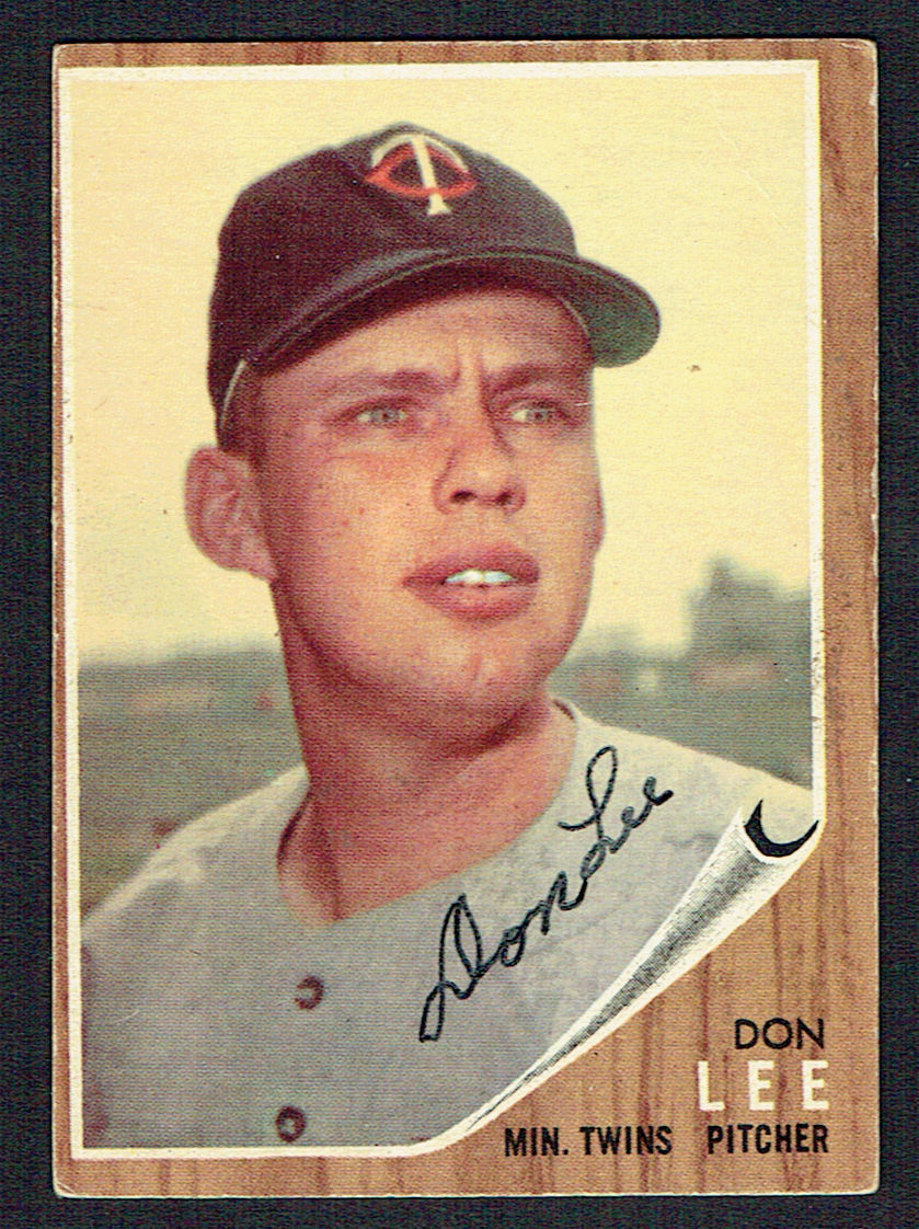 Don Lee #166 signed autograph auto 1962 Topps Baseball Trading Card