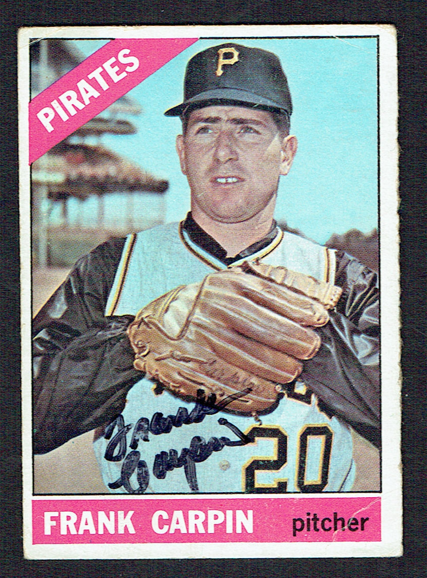 Frank Carpin #71 signed autograph auto 1966 Topps Baseball Trading Card