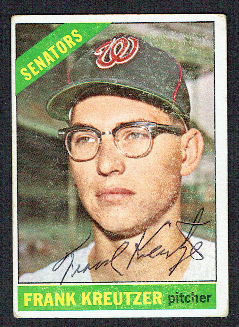 Frank Kreutzer #211 signed autograph auto 1966 Topps Baseball Trading Card