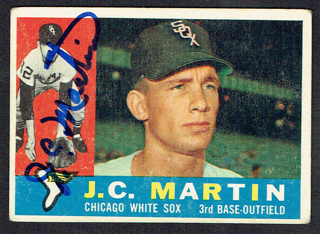 J.C. Martin #346 signed autograph auto 1960 Topps Baseball Trading Card