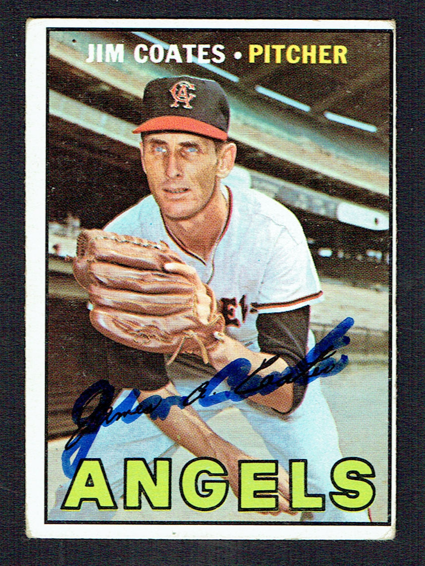 Jim Coates #401 signed autograph auto 1967 Topps Baseball Trading Card