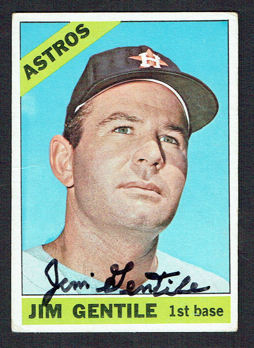Jim Gentile #45 signed autograph auto 1966 Topps Baseball Trading Card