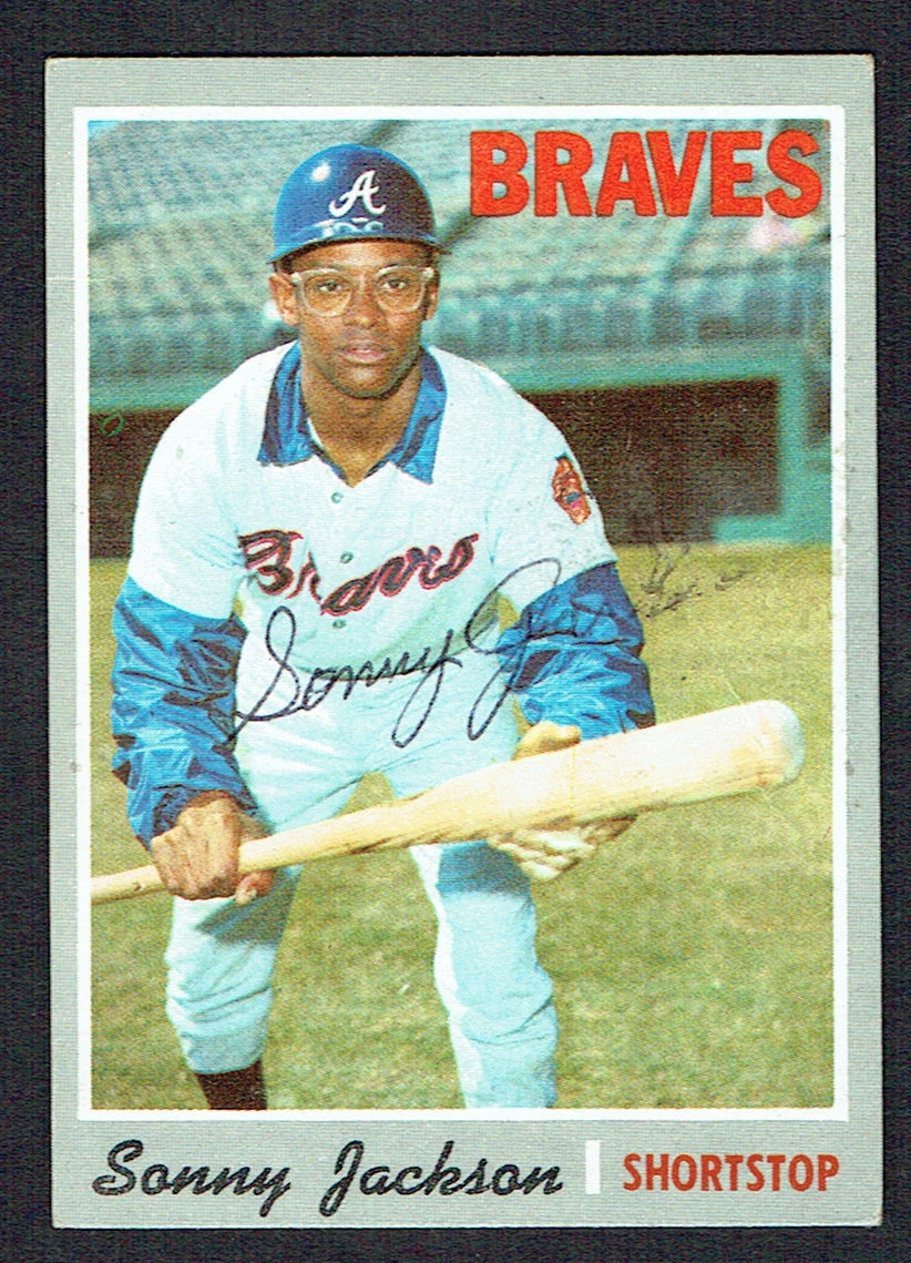 Sonny Jackson #413 signed autograph auto 1970 Topps Baseball Trading Card