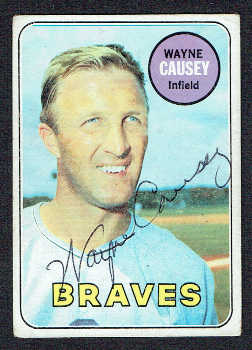 Wayne Causey #33 signed autograph auto 1969 Topps Baseball Trading Card