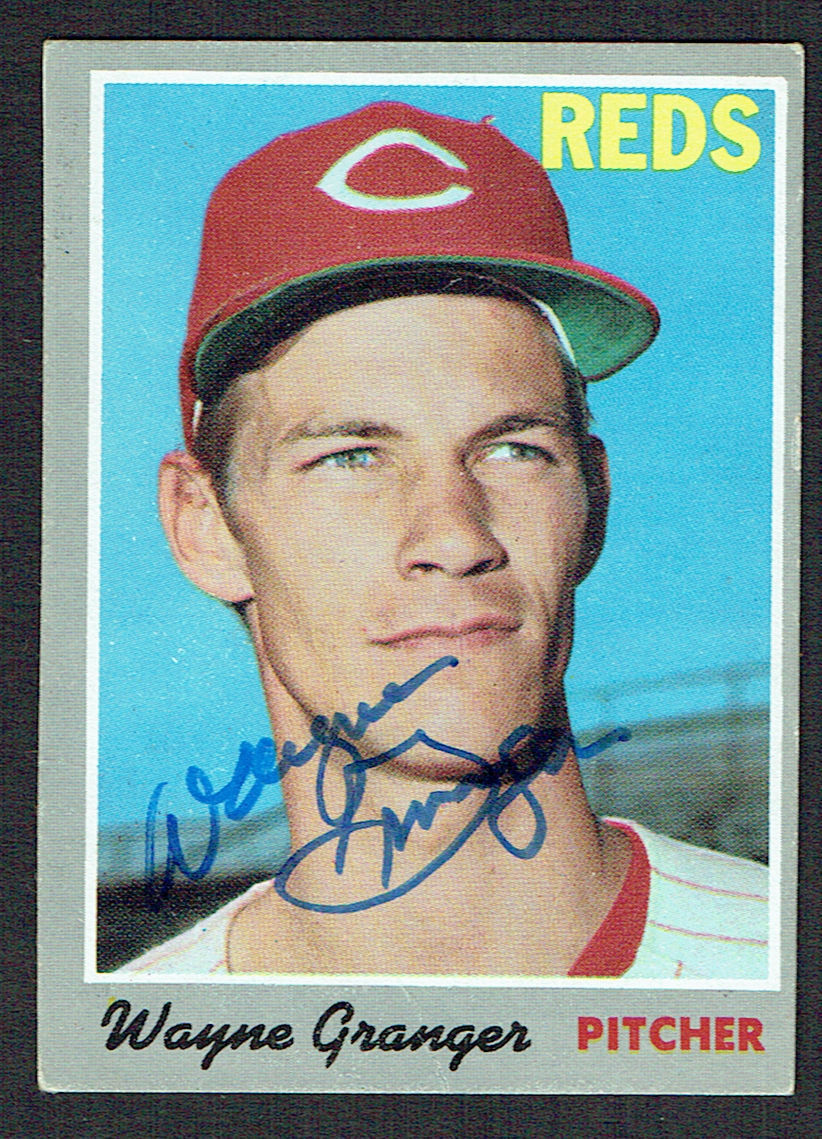 Wayne Granger #73 signed autograph auto 1970 Topps Baseball Trading Card