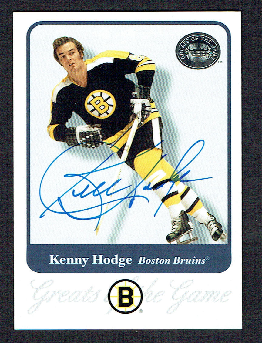 Kenny Hodge #67 signed autograph auto 2001 Fleer Hockey Greats of the Game GOTG